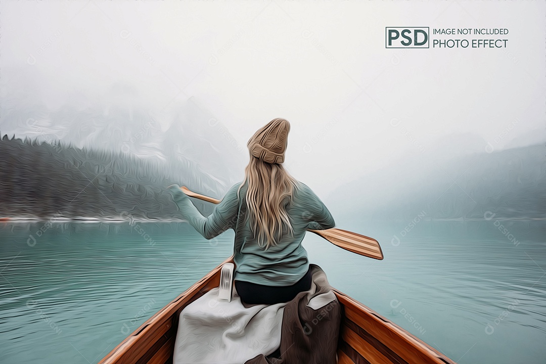 Mockup de Efeito de Foto PSD Editável