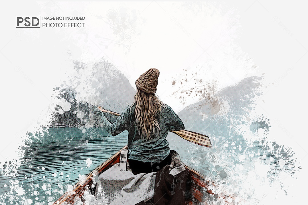 Mockup de Efeito de Foto PSD Editável