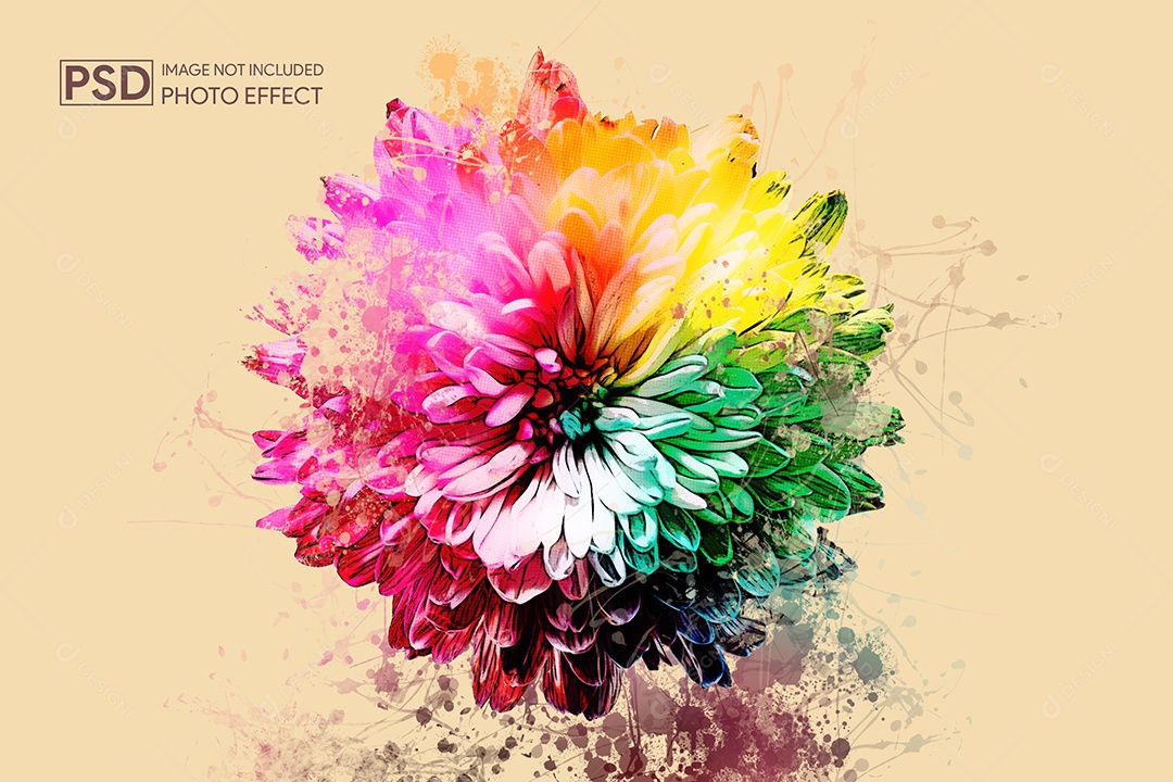 Mockup de Efeito de Foto PSD Editável