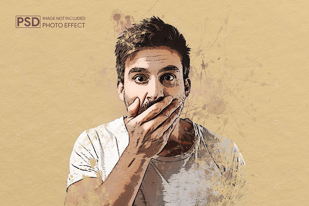 Mockup de Efeito de Foto PSD Editável