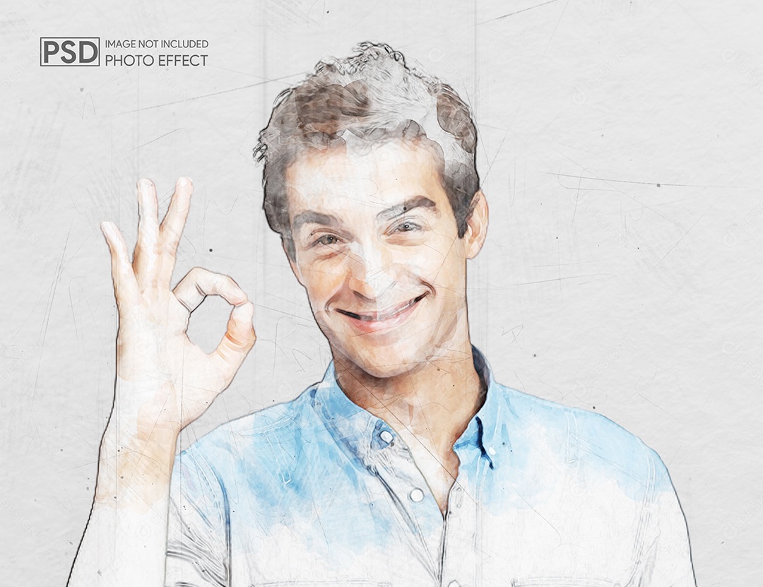 Mockup de Efeito de Foto PSD Editável