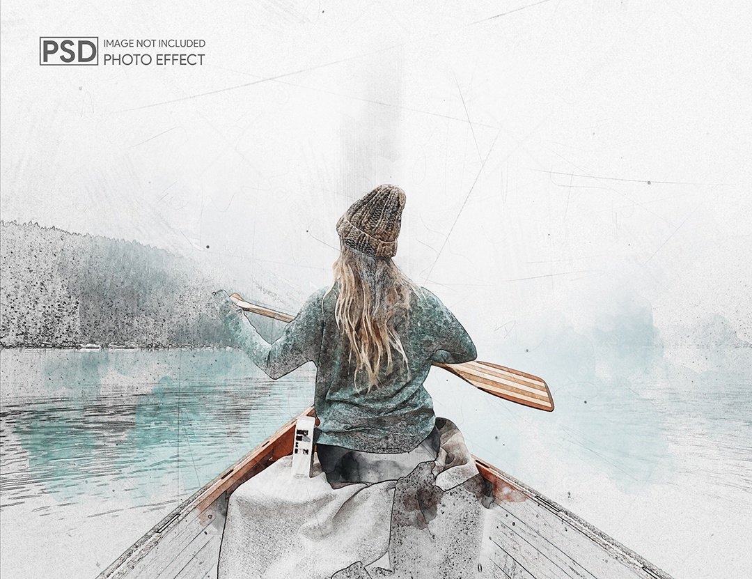 Mockup de Efeito de Foto PSD Editável