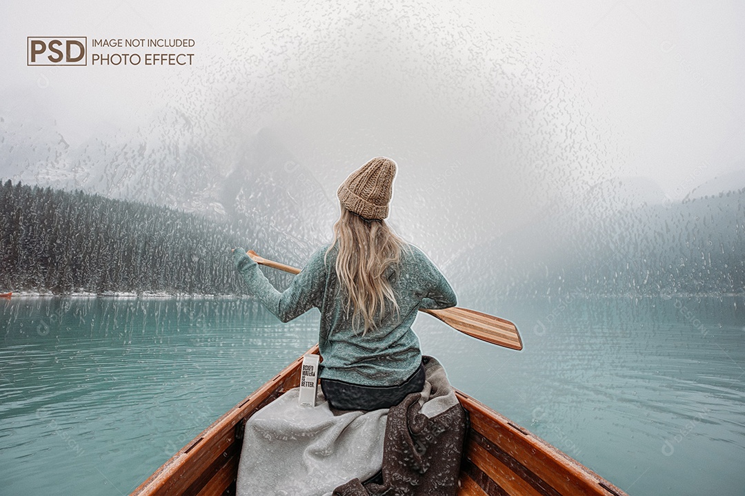 Mockup de Efeito de Foto PSD Editável