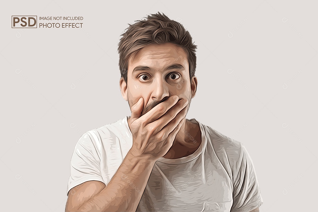 Mockup de Efeito de Foto PSD Editável