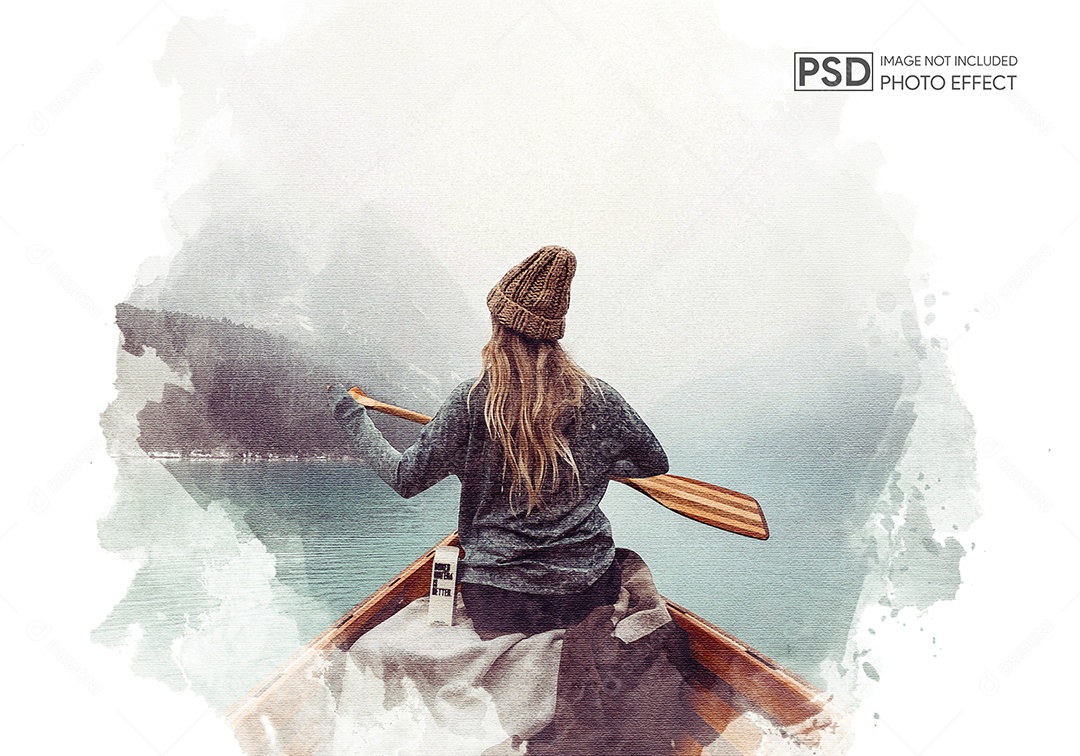 Mockup de Efeito de Foto PSD Editável