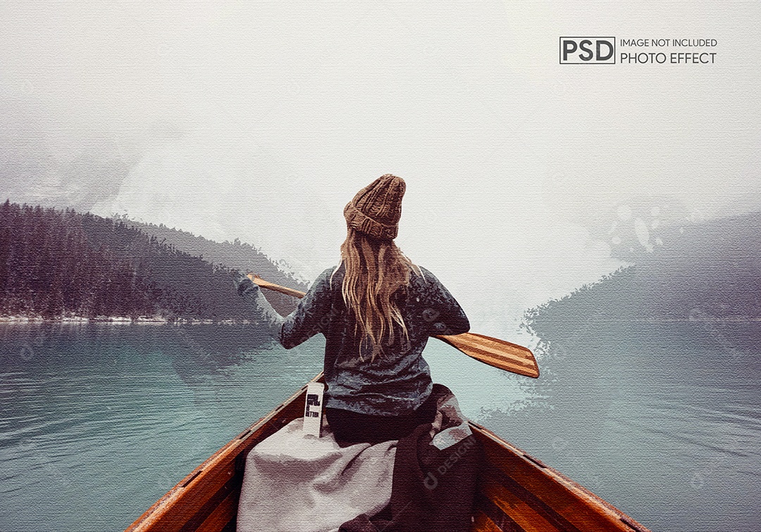 Mockup de Efeito de Foto PSD Editável