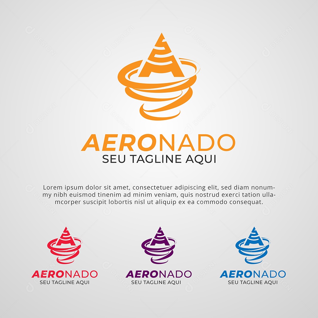 Aeronado Logotipo Vetor EPS + AI Editável