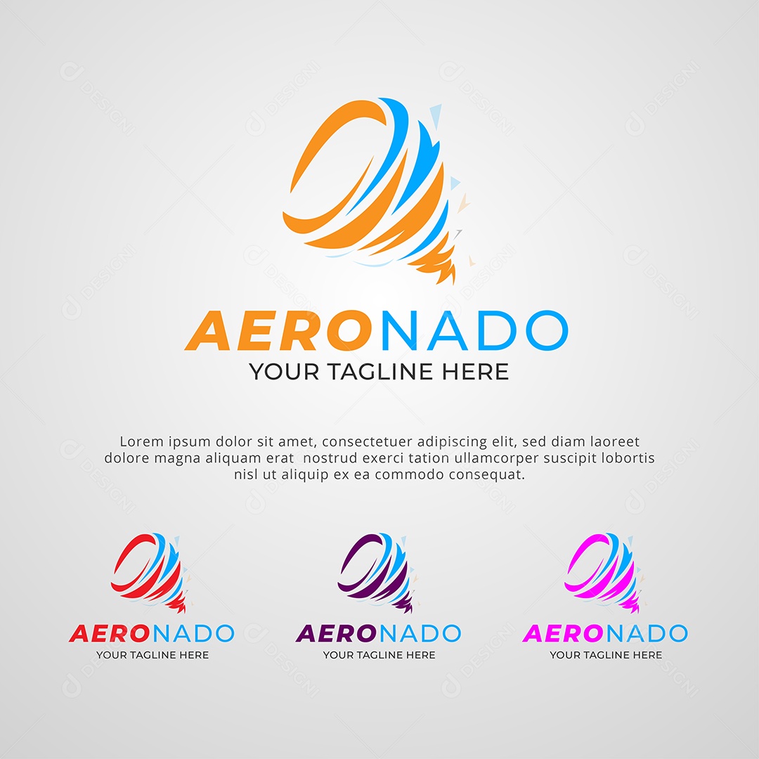 Aeronado Logotipo Vetor EPS + AI Editável