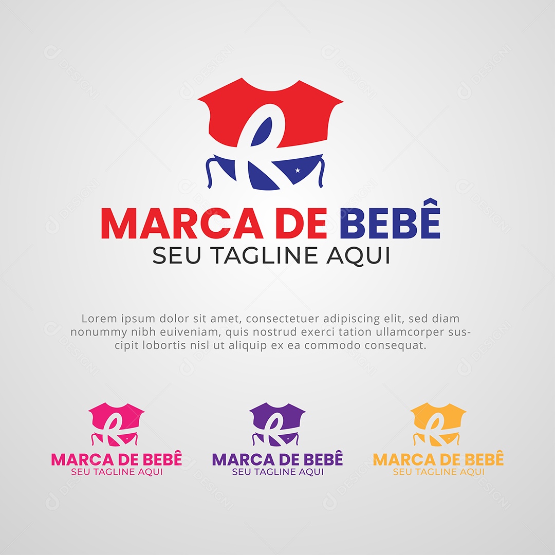 Maca de Bebê Logotipo Vetor EPS + AI Editável