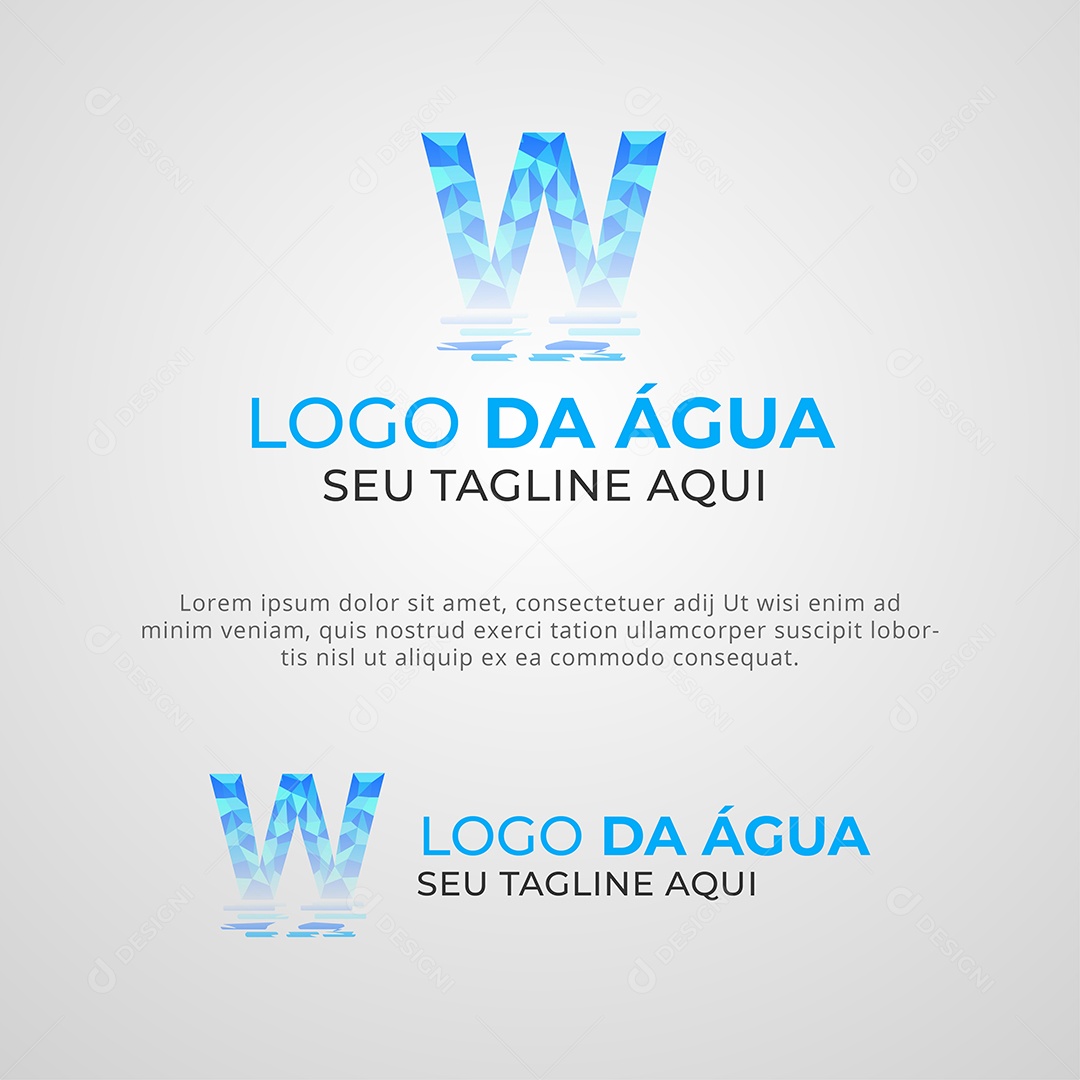 Modelo de Logo da Água Vetor EPS + AI Editável