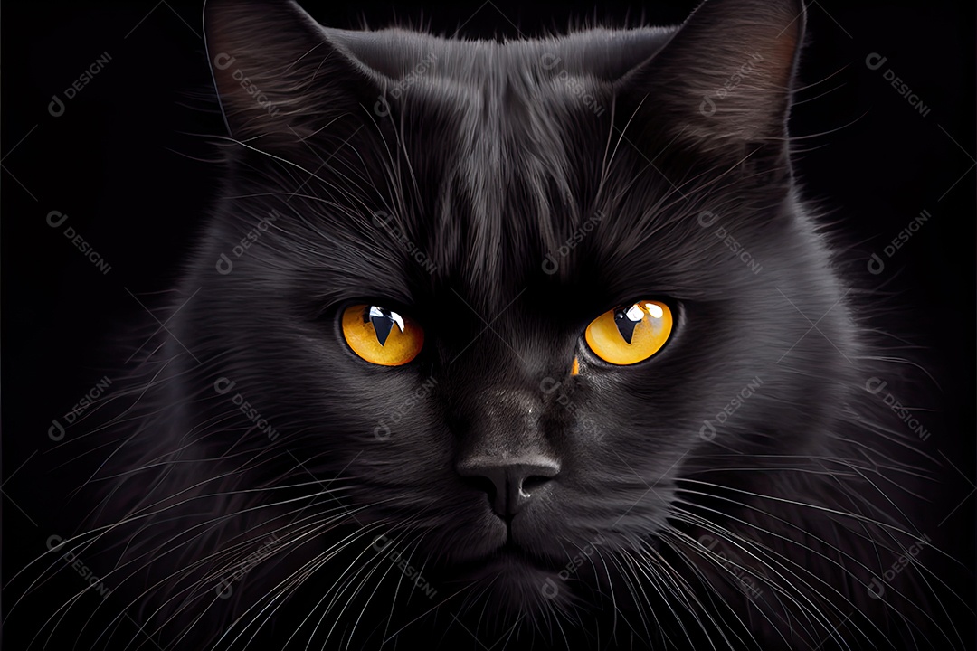 Dia da apreciação do gato preto 17 de agosto.