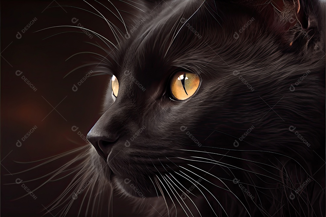 Dia da apreciação do gato preto 17 de agosto.