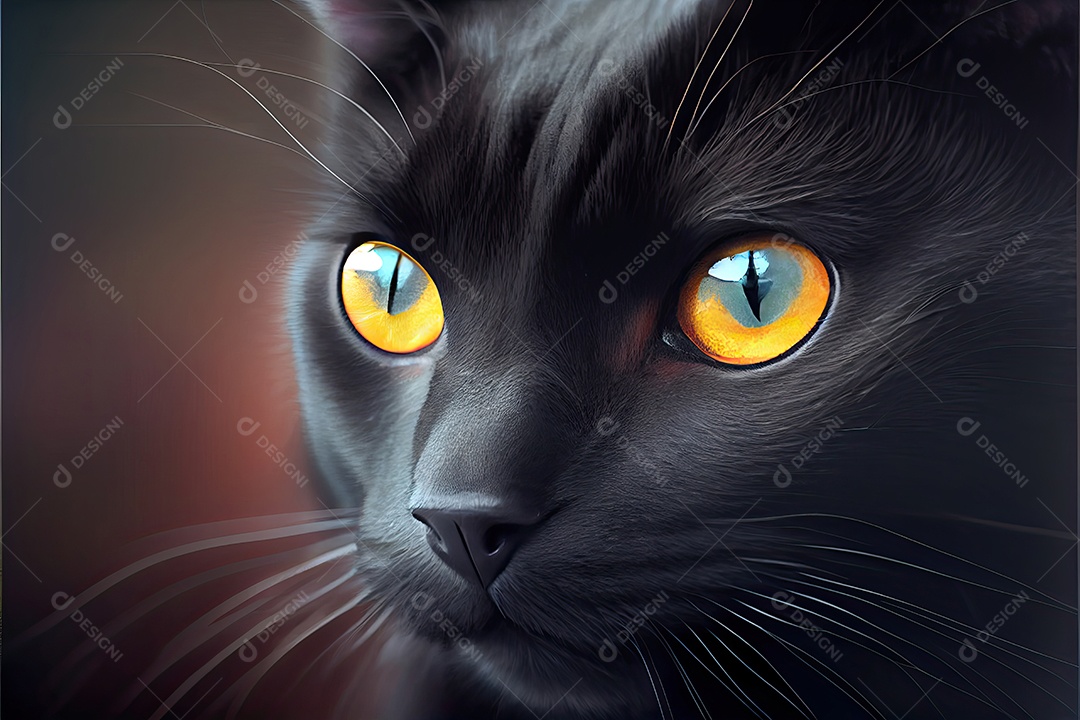 Dia da apreciação do gato preto 17 de agosto.