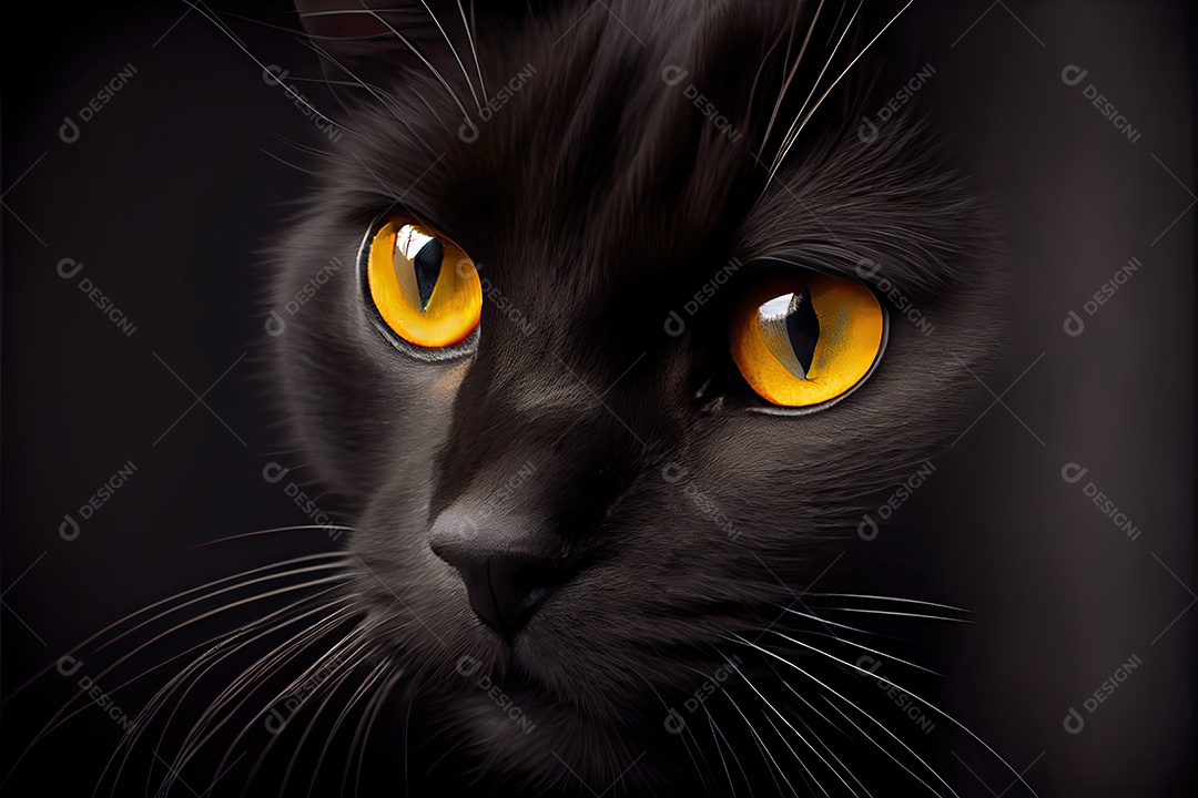 Dia da apreciação do gato preto 17 de agosto.