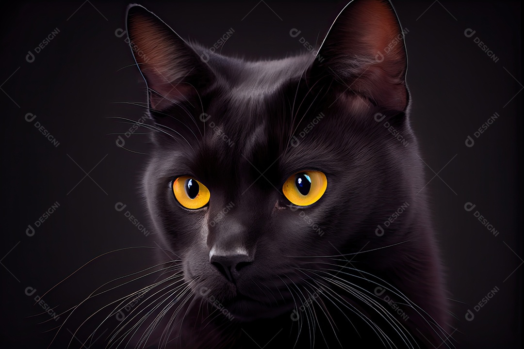 Dia da apreciação do gato preto 17 de agosto.