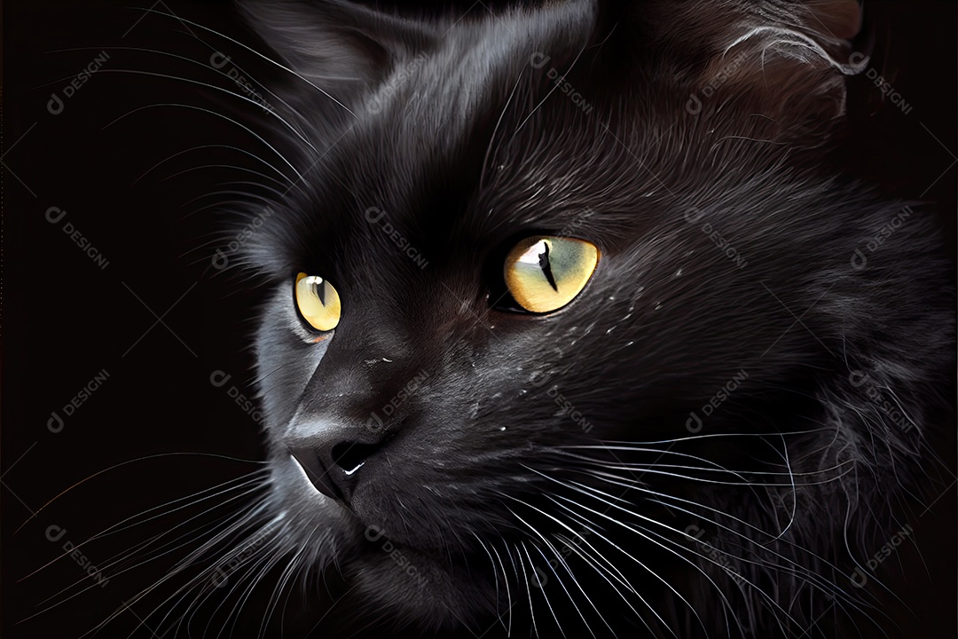 Dia da apreciação do gato preto 17 de agosto.