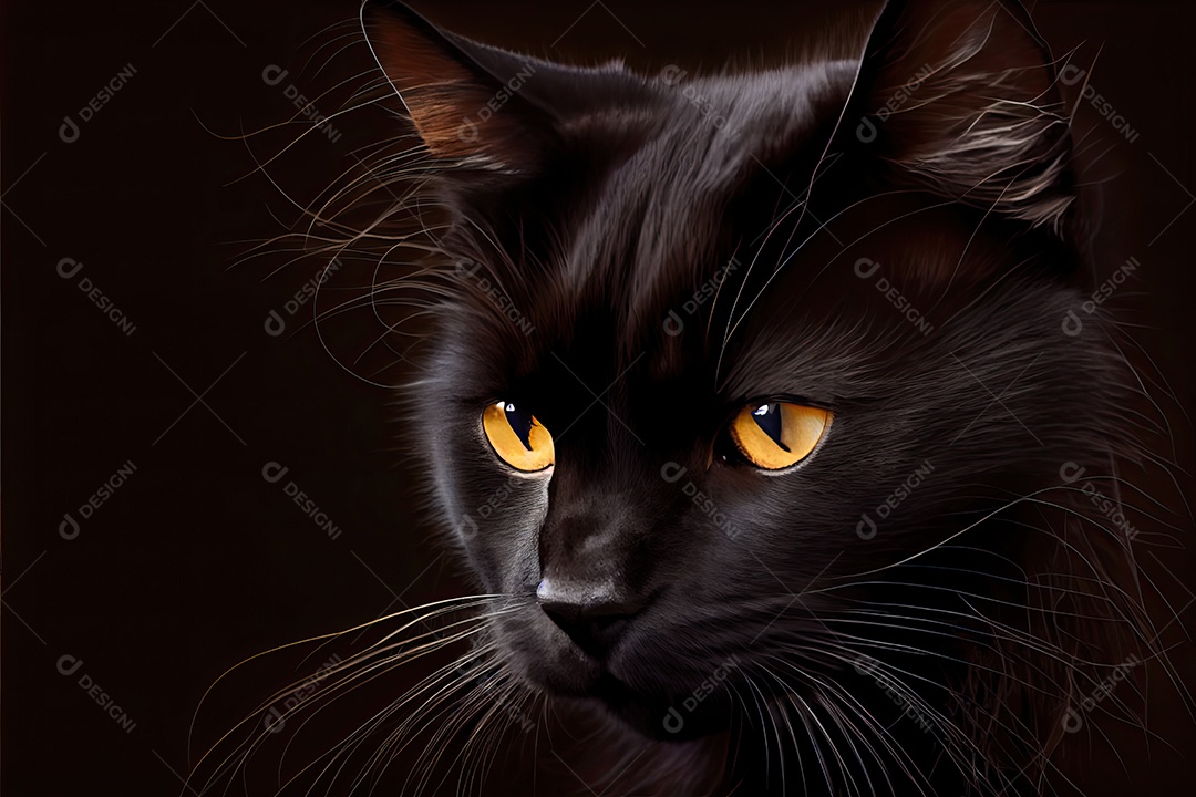 Dia da apreciação do gato preto 17 de agosto.