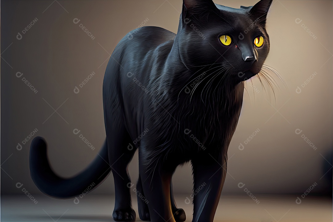 Dia da apreciação do gato preto 17 de agosto.