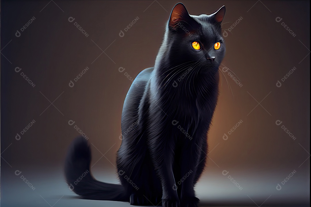 Dia da apreciação do gato preto 17 de agosto.