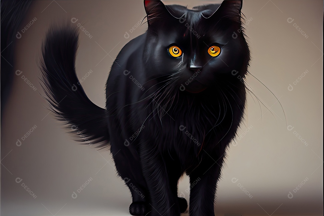 Dia da apreciação do gato preto 17 de agosto.