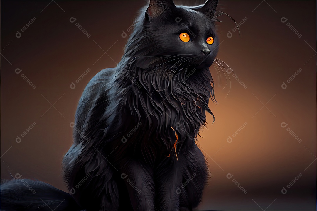 Dia da apreciação do gato preto 17 de agosto.