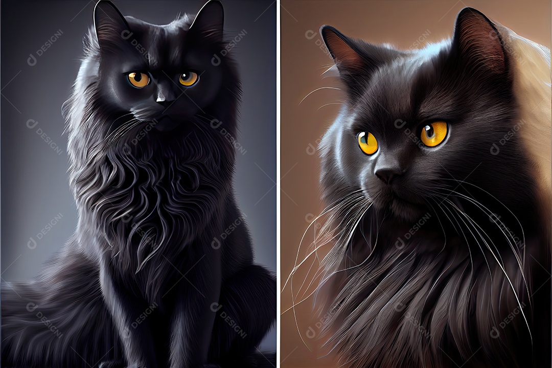 Dia da apreciação do gato preto 17 de agosto.