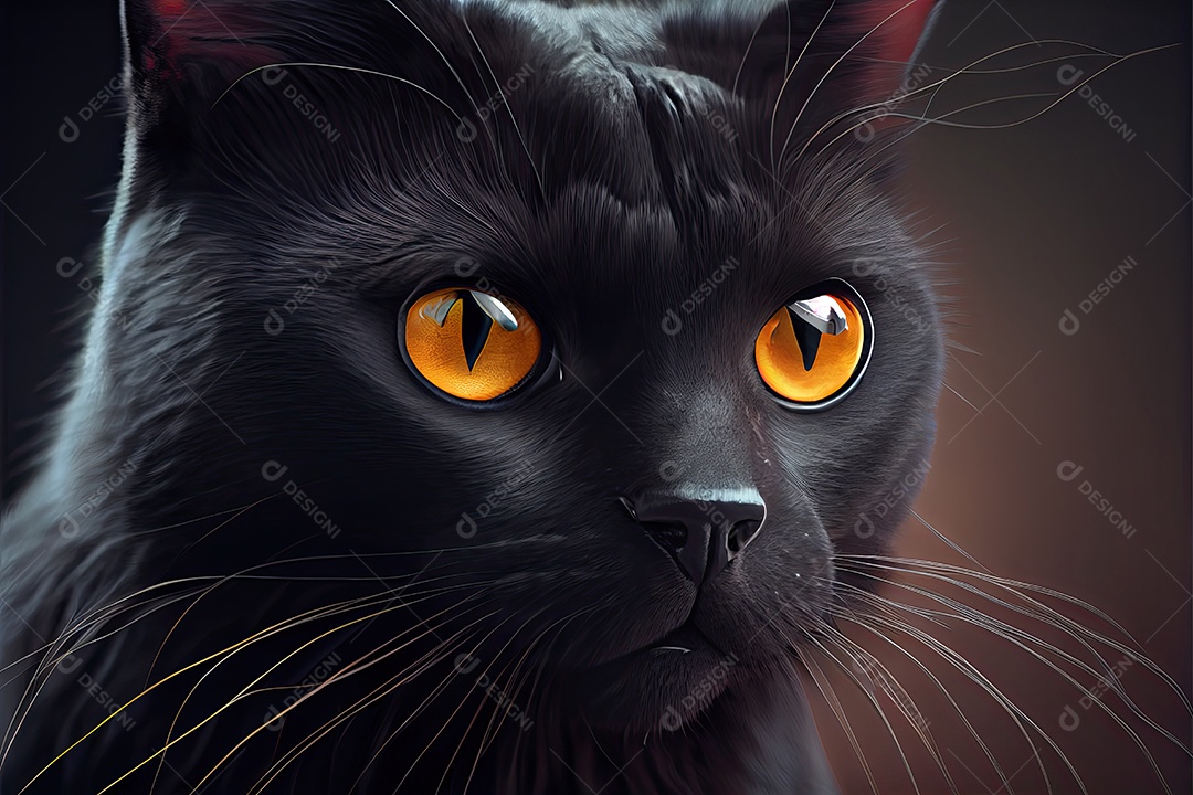 Dia da apreciação do gato preto 17 de agosto.