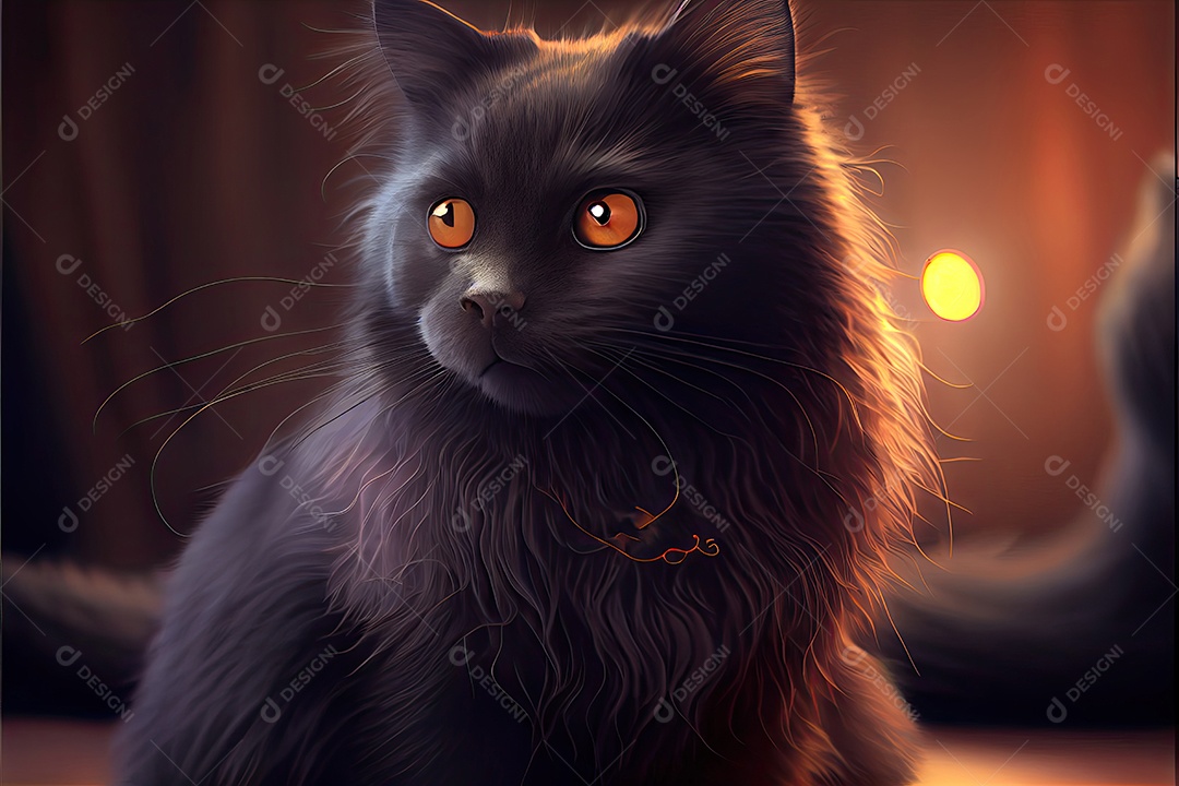 Dia da apreciação do gato preto 17 de agosto.