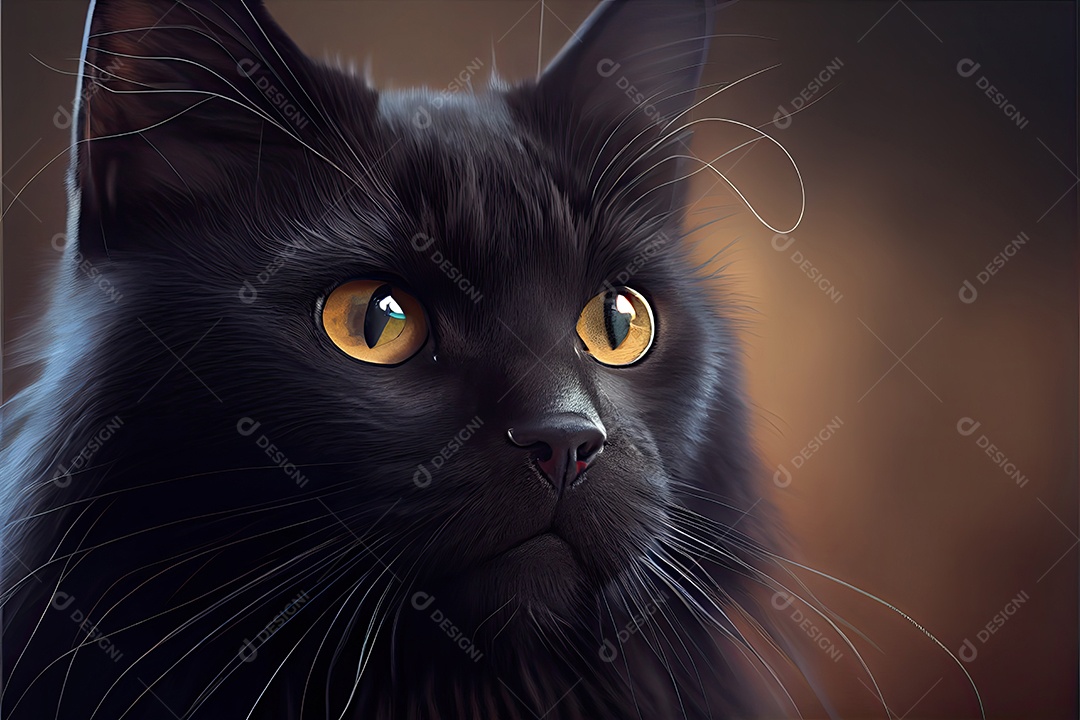 Dia da apreciação do gato preto 17 de agosto.