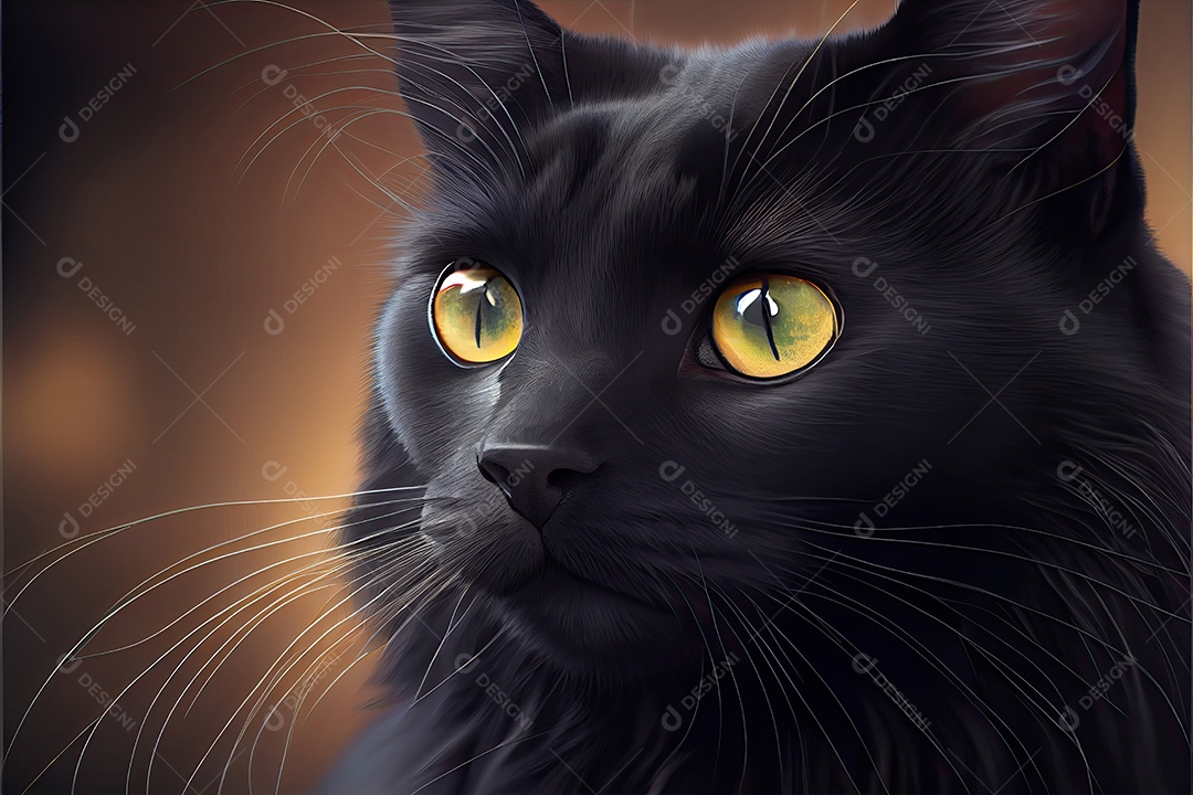 Dia da apreciação do gato preto 17 de agosto.