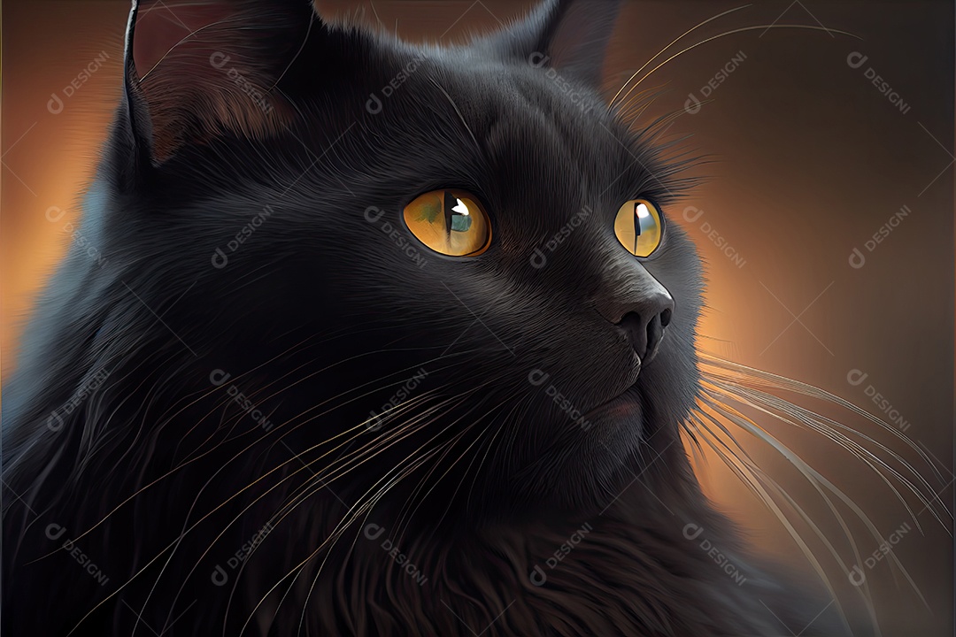 Dia da apreciação do gato preto 17 de agosto.