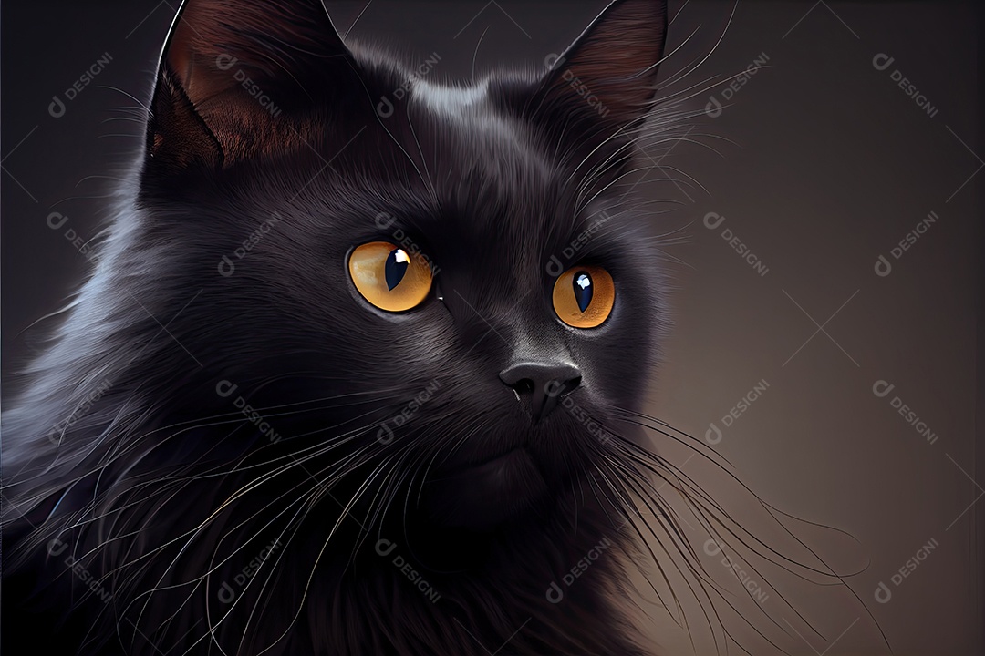 Dia da apreciação do gato preto 17 de agosto.