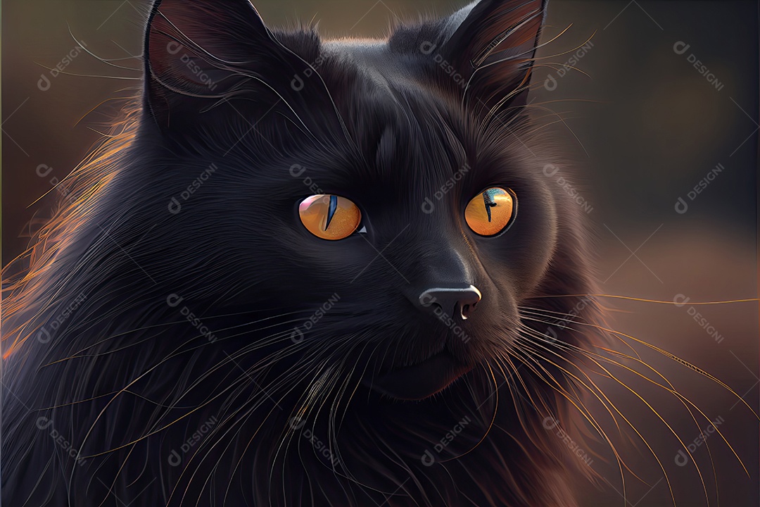 Dia da apreciação do gato preto 17 de agosto.