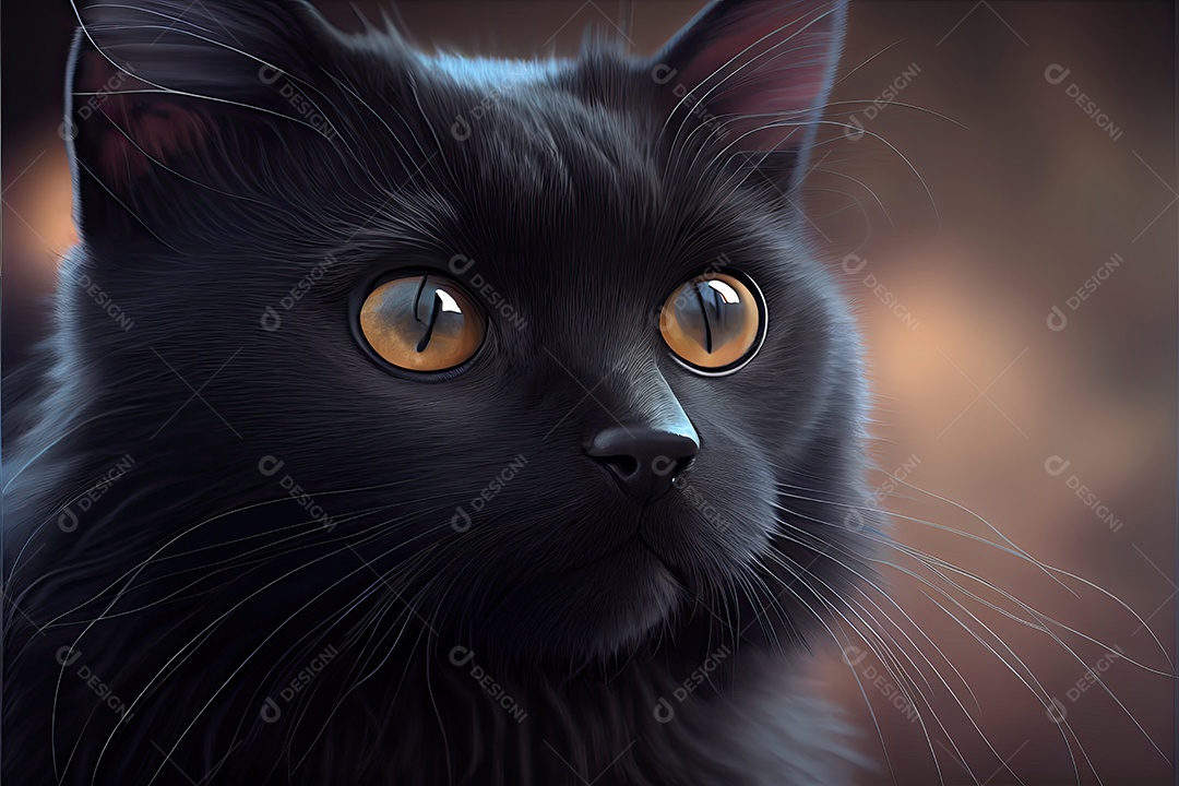 Dia da apreciação do gato preto 17 de agosto.