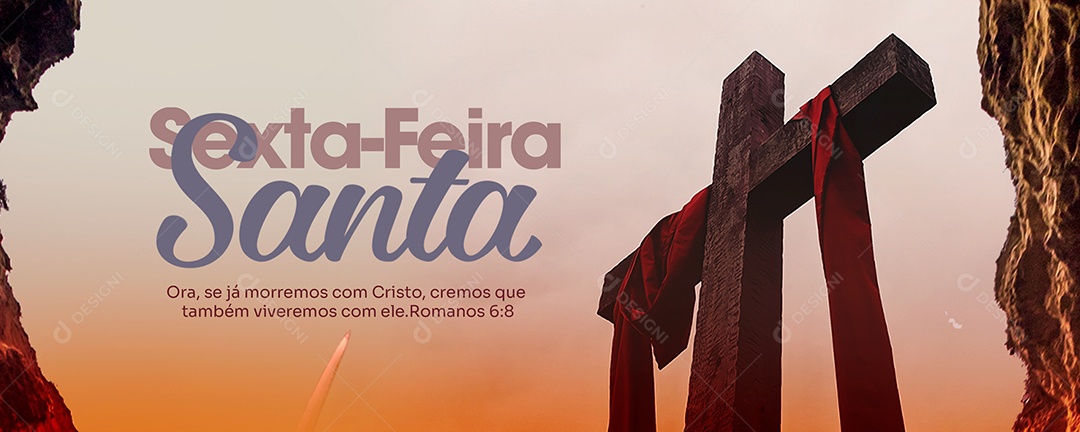 ´Banner Sexta-Feira Santa Social Media PSD Editável