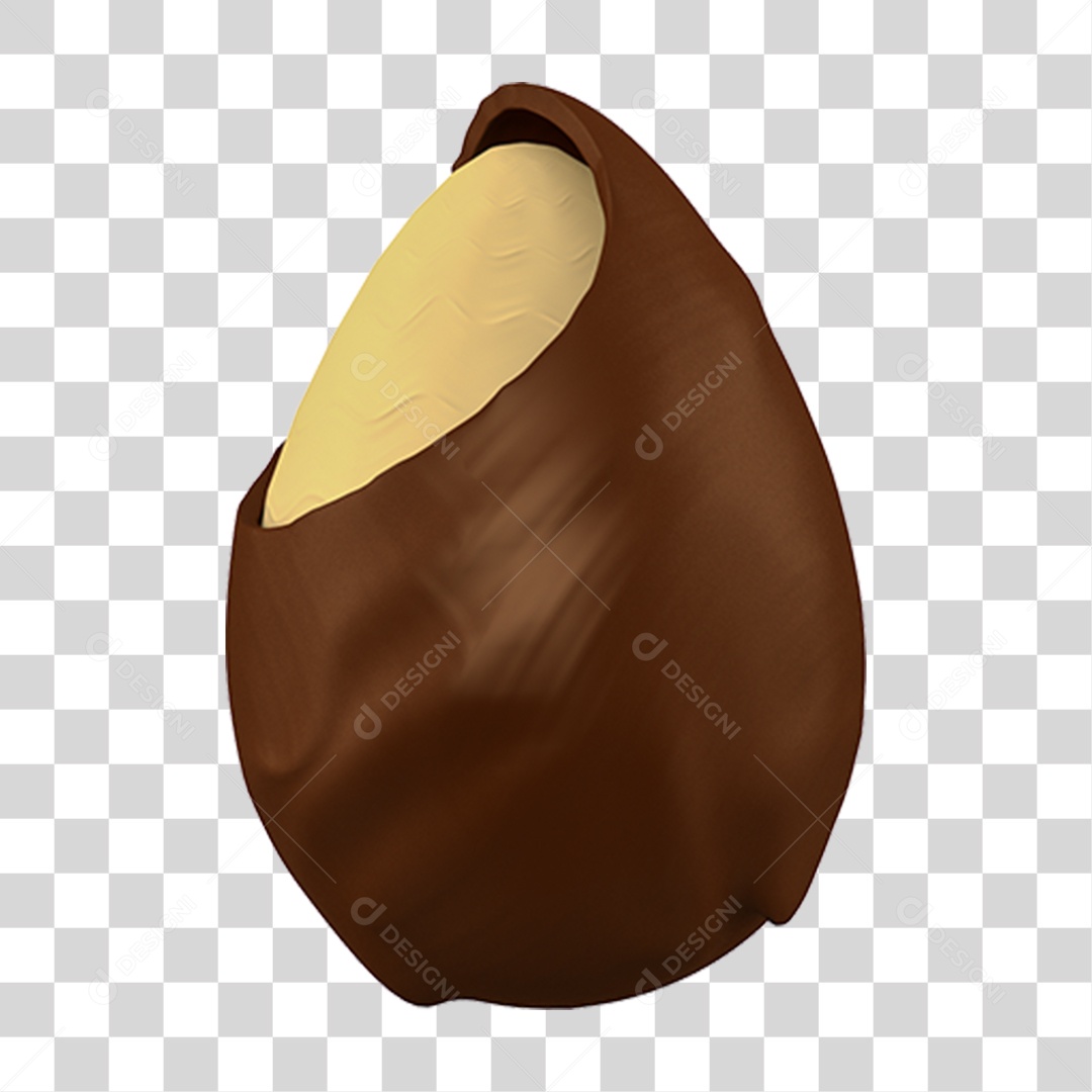 Elemento 3D Ovo da Páscoa PNG Transparente