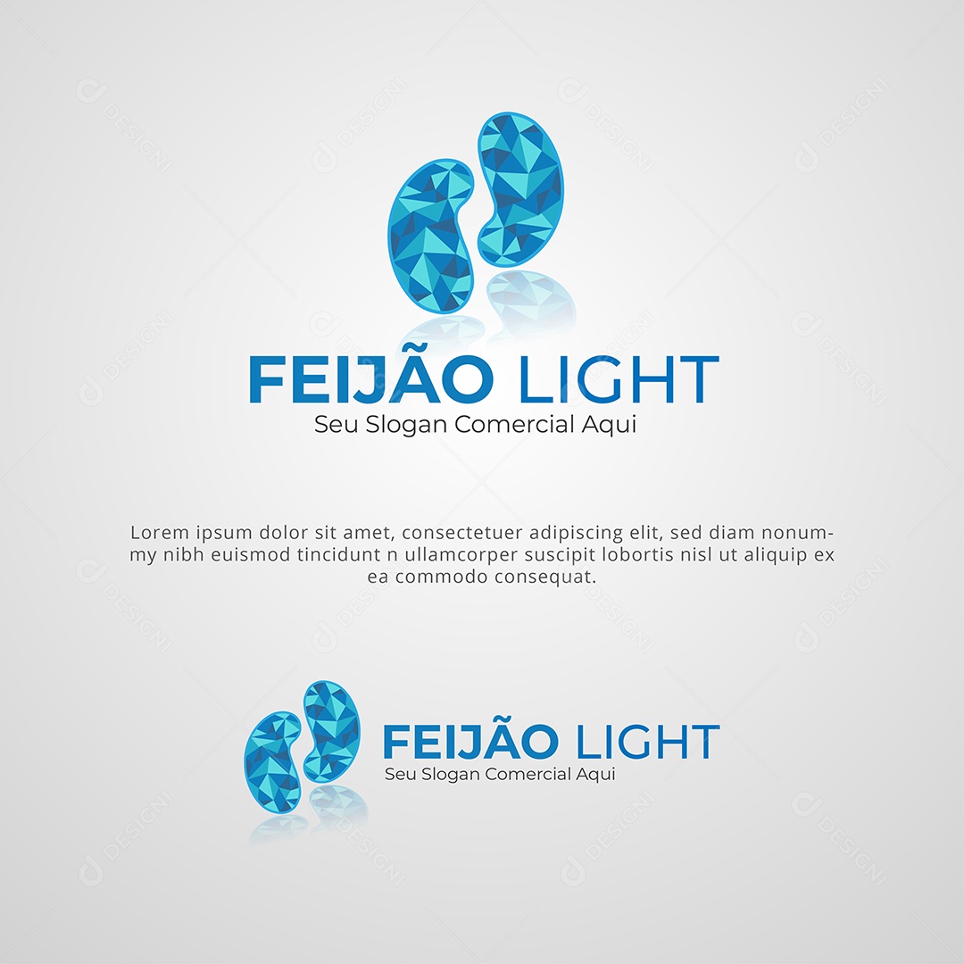 Feijão Light Logotipo Vetor EPS + AI Editável