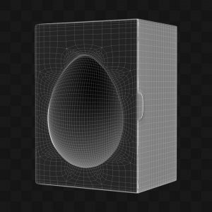 Caixa Ovo Exposto - Modelo 3D