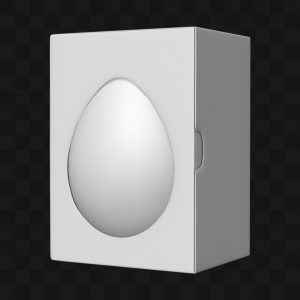 Caixa Ovo Exposto - Modelo 3D