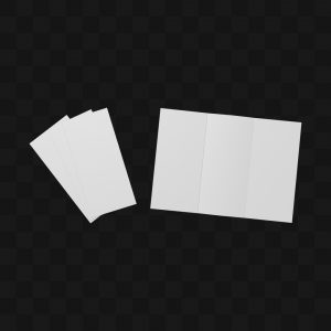 Flyer 03 Lados - Modelo 3D