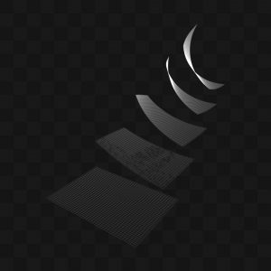 Folhas Voando -  Modelo 3D