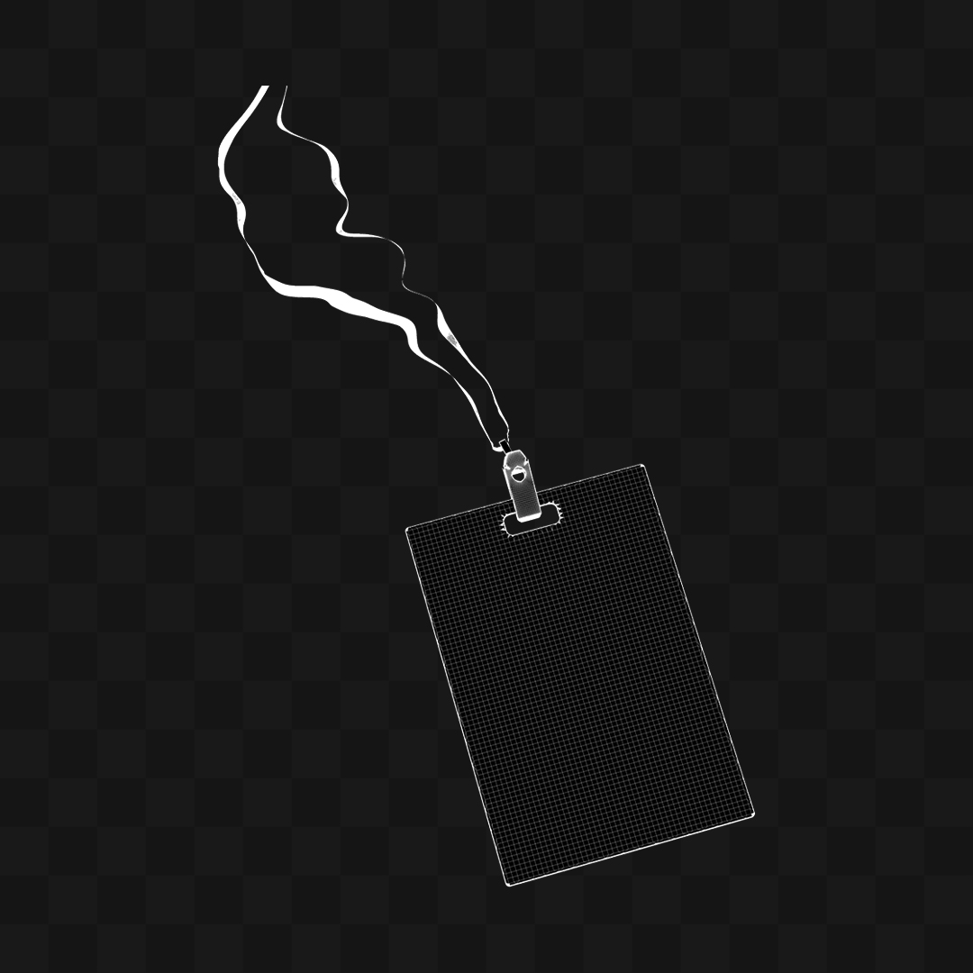 Credencial Crachá - Modelo 3D