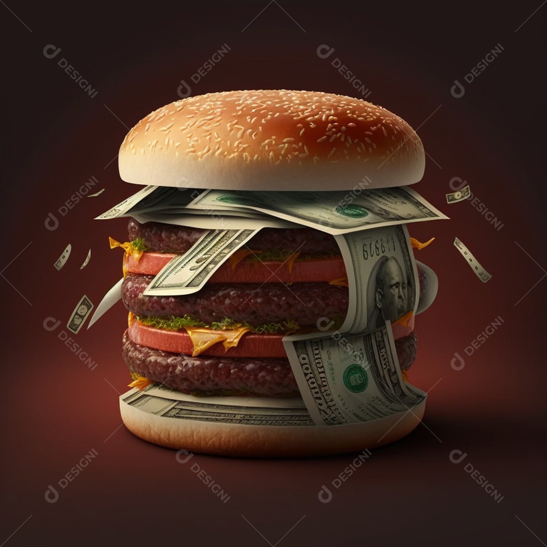 Delicioso hambúrguer caseiro