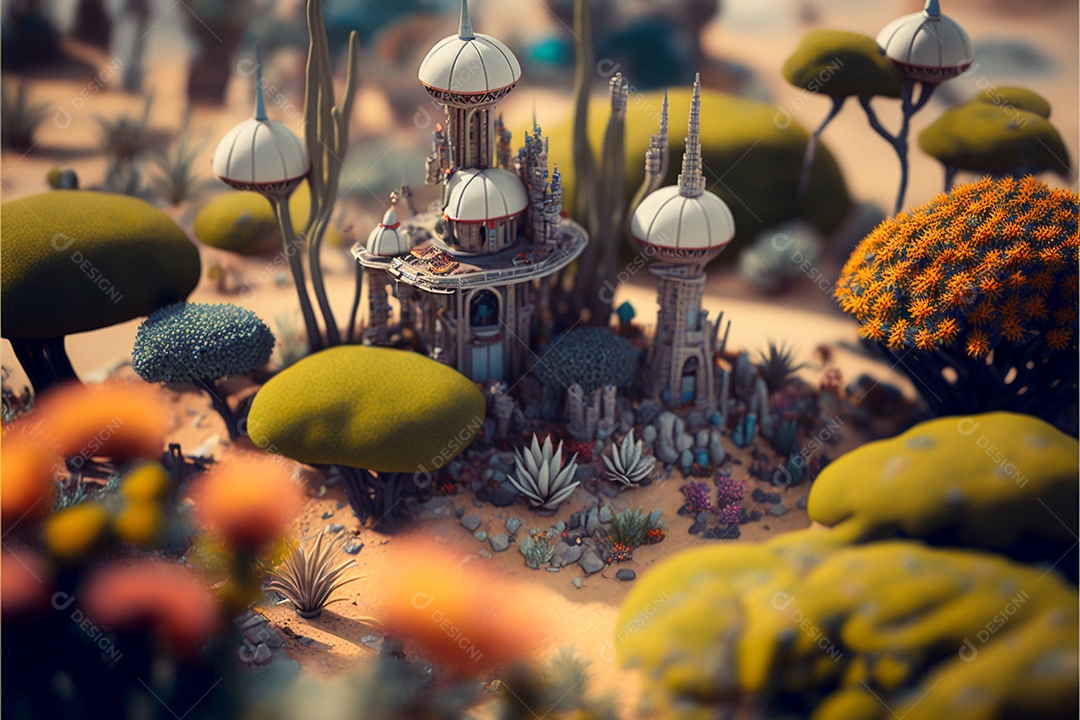 Vista aérea de cidade casas prédios