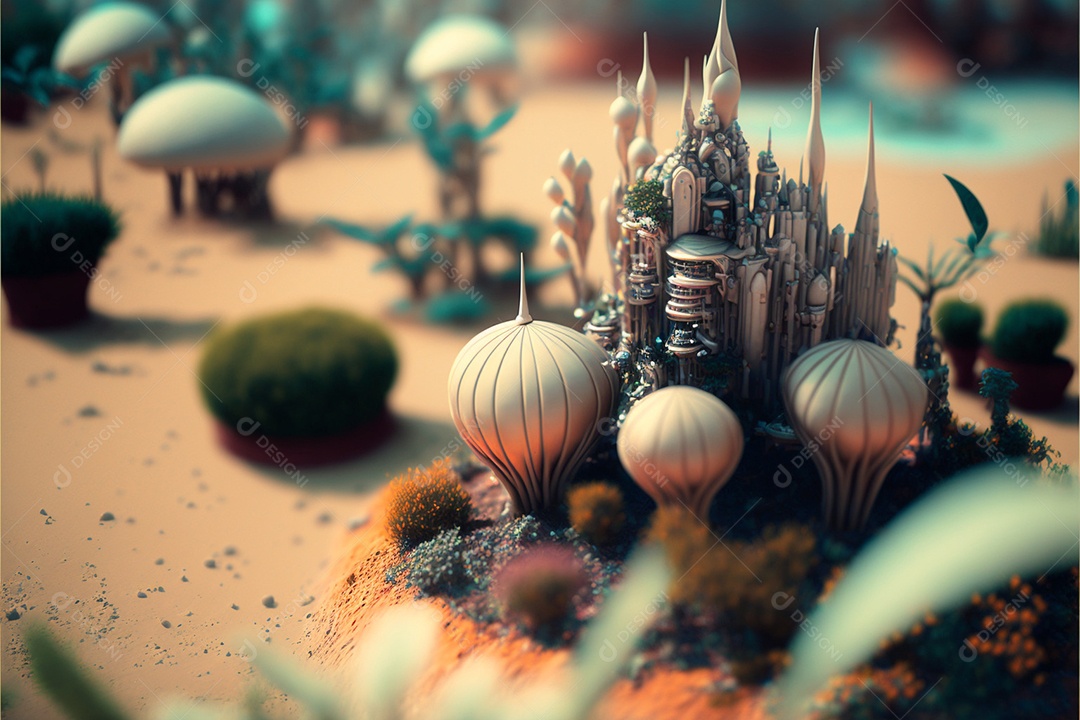 Vista aérea de cidade casas prédios