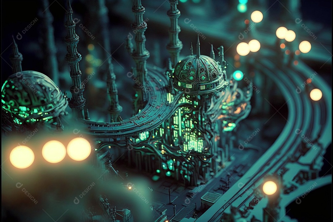 Vista aérea de cidade casas prédios