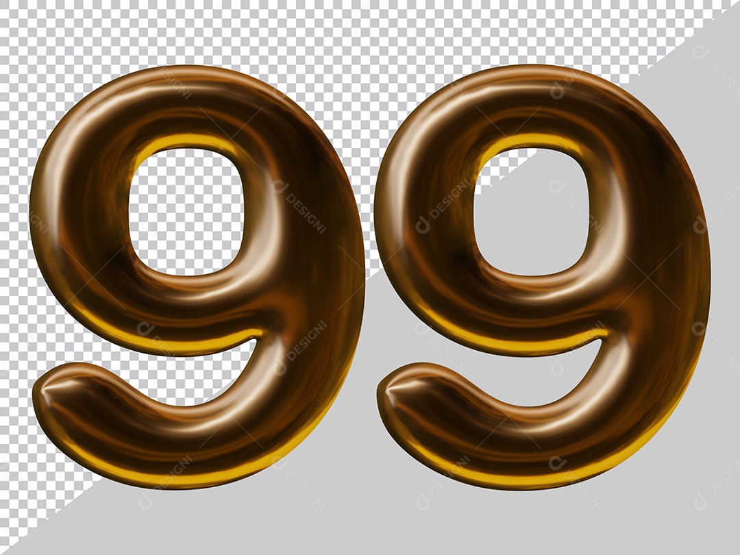 3D Element For Composition Number 99 Brown PSD