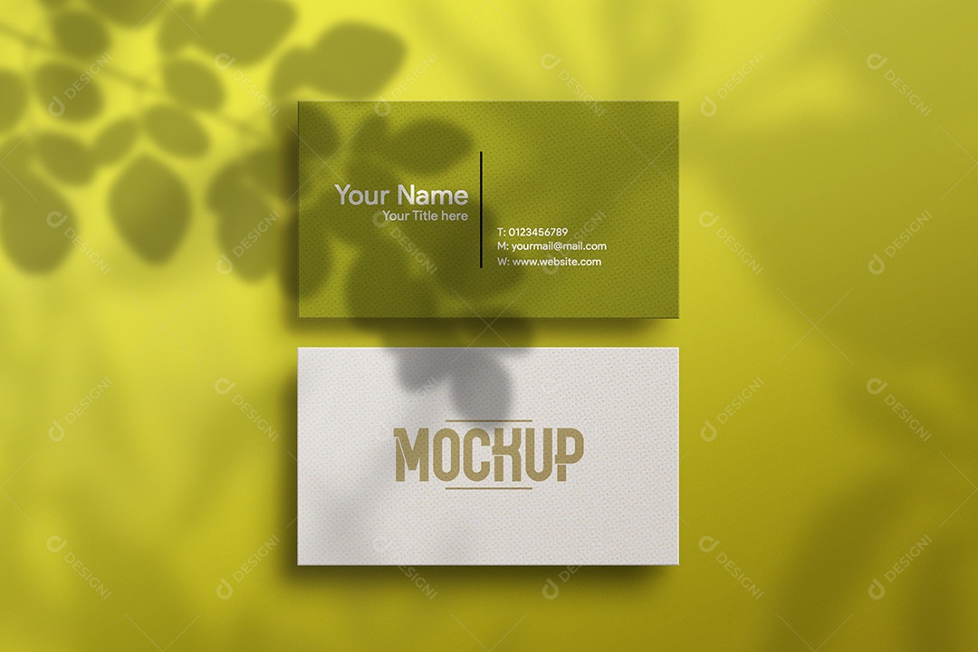 Mockup Cartão de Visita Frente e Verso PSD