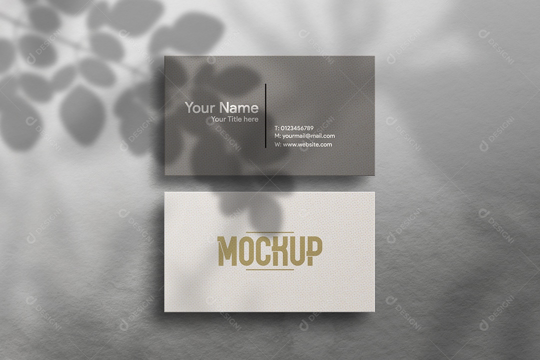 Mockup Cartão de Visita Frente e Verso PSD