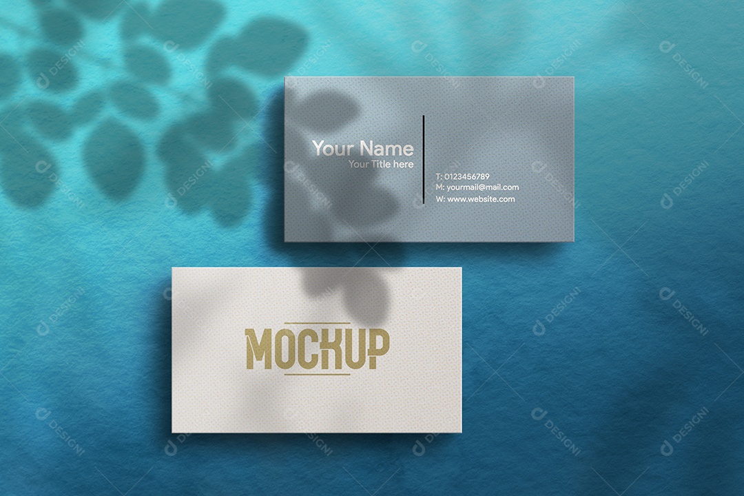 Mockup Cartão de Visita Frente e Verso PSD